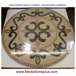 Seville 60" Polished Mosaic Floor Medallion