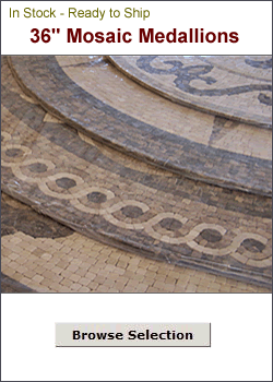 36" Mosaic Floor Medallions