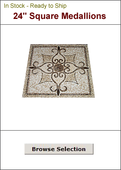 24" Square Mosaic Inlays