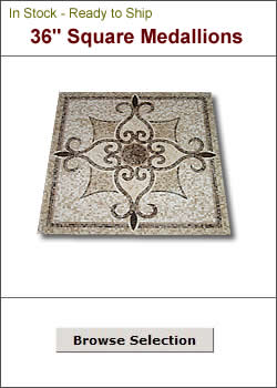 36" Square Mosaic Inlays